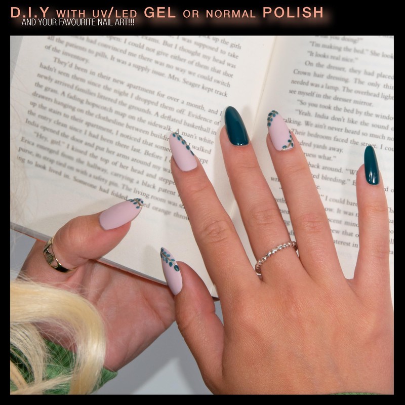 By Vixi 600 MEDIUM ALMOND NAILS, FREE GLUE AND PREPARATION