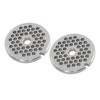 2pcs Meat Grinder Plate Professional Replaceable Efficient Safe Stainless Steel