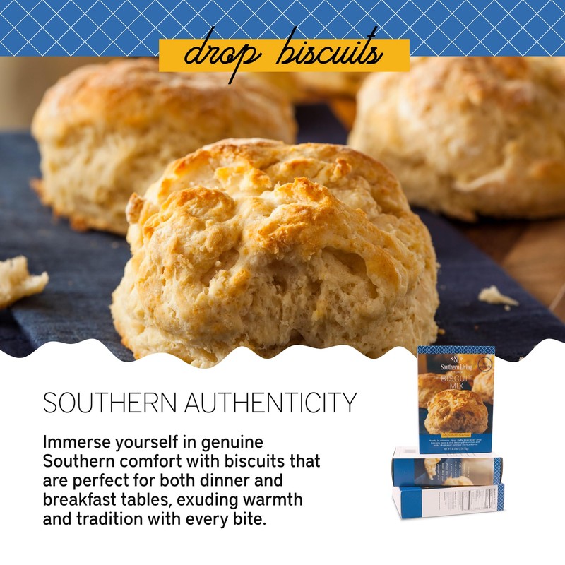 Southern Living Gourmet Original Biscuit Mix, Easy-to-Bake Delight, Dinner Biscuits,