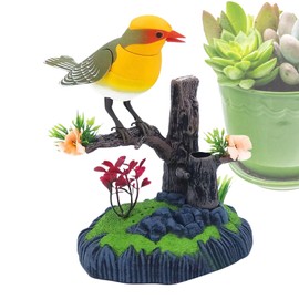 Elektronischer Simulationsvogel Als Haustier - Spielzeug Vogel Mit Zwitschern Stiftehalter - Beweglicher Realistischer Vogel Für Ostern Weihnachten Schreibtisch Wohnzimmer