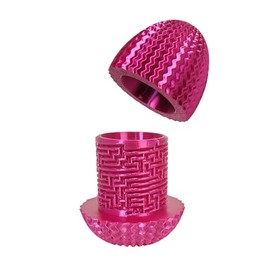 3D Printed Dragon Egg Maze Puzzle - Color-Changing Brain Teaser Toy for Kids & Adults, Challenging STEM Gift for Birthday Christmas, Tricky Unboxing Game with Hidden Storage (Purple)