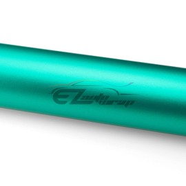 Free Tool Kit EZAUTOWRAP Satin Chrome Teal Car Vinyl Wrap Sticker Decal Sheet with Air Release - 48"X60" (4FT X 5FT)