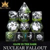 King of Crits Nuclear Fallout 11 Dice Set | Glow