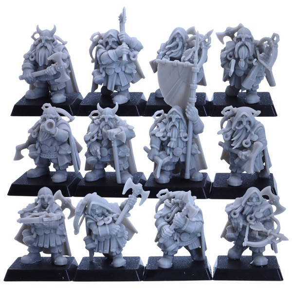 Forged Terrain Fantasy Dwarf Rangers Miniature 32mm Tabletop Games Fantasy