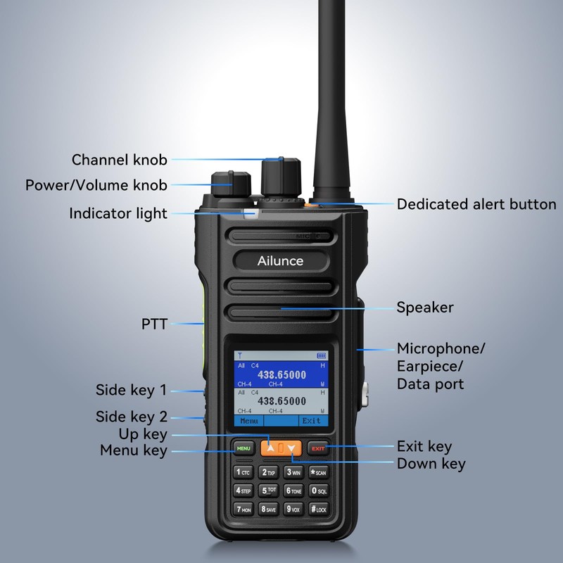 Retevis Ailunce HA2 APRS Dual Band Ham Radio with APP