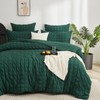 Gezu Seersucker Bed Linen Green Dark Green 135 x 200