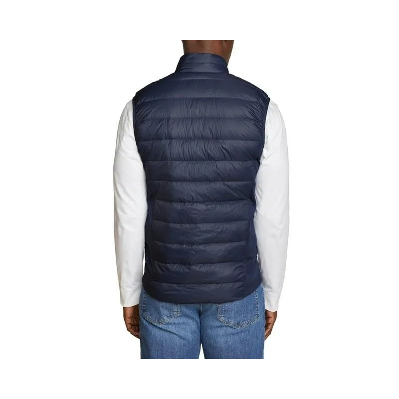 Eddie Bauer Men's Down Puffer Vest (Blue, Large)
