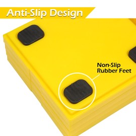 MaxxHaul 50940 RV Stabilizer Jack Pad, Camper Leveling Blocks, 6.5" x 6.5" Pack of 4