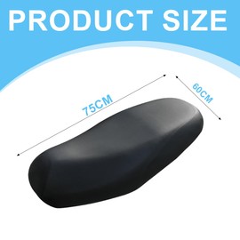 XYTAHDM Motorcycle Seat Covers, Waterproof Seat Covers, Length 75 cm, Scooter Seat Cover, Universal Motorcycle Seat Cover with Elastic Band, for Motorcycle Scooter Seat Protection (Length 75 cm, Width