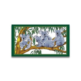 I Love Aus Tea Towel with Koalas