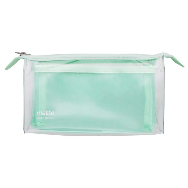 Sunstar Stationery Pouch Clear Mitte Pale Green S2321556