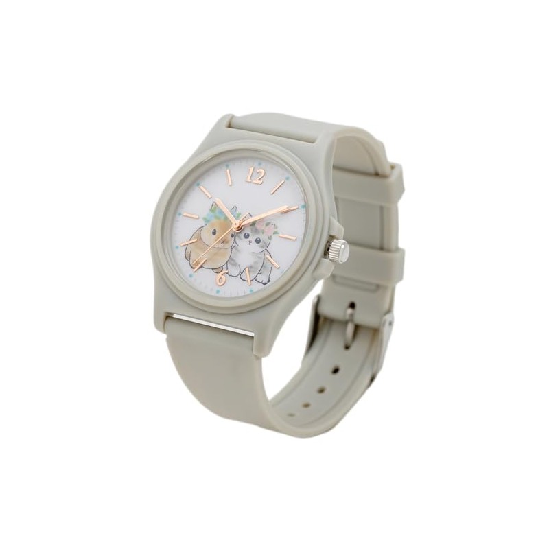 Fieldwork MSD001-4 Women's Wristwatch, Rabbit, Gray, Urethane Band, gray, Modern