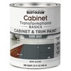 Rust-Oleum 372010 Transformations Basics Cabinet & Trim Paint, Quart, Dark
