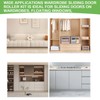 Uni-Fine 8 Pieces Sliding Wardrobe Door Set Iron Alloy Nylon