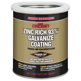 Quart Cold Galvanize Coating 93% Zinc Rich