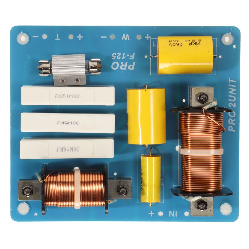 2 Way Crossover 800W Maximum Treble Bass Professional Frequency Divider