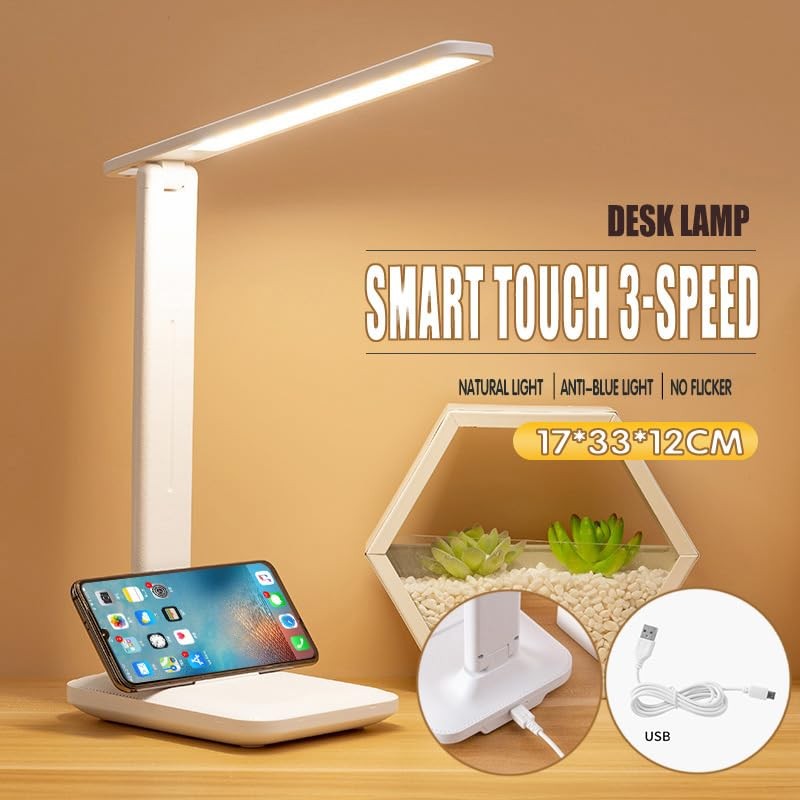 Touch LED Desk Lamp Eye-Caring Table Lamp Bedside Study Reading