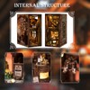 KIBLAH DIY Book Nook Kit 3D Puzzles for Adults Miniature