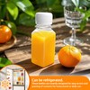 30Pcs 2 Oz Empty Plastic Juice Bottles with Caps,Reusable Clear