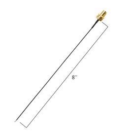 Rydocyee MHF4/IPEX4 to RP-SMA Female Bulkhead 8 Inches RF1.13 WiFi Pigtail Coaxial Cable Connecting SMA Antenna to 4G 5G Router, Modem, MiFi Hotspot, NGFF M.2 Wireless Card, WiFi Motherboard - 5 Pack
