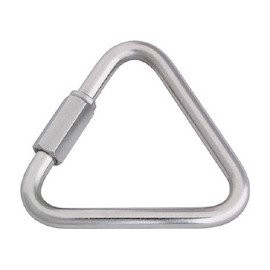 Mizumoto B1458 Stainless Steel Triangle Ring Catch, Wire Diameter 0.1 inch (3 mm), Length 1.2 inches (31 mm), Inner Width 0.9 inch (22 mm)