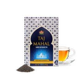 Taj Mahal Tea | Brooke Bond | Loose Leaf Black Tea | Premium Quality | Black Tea Blend | Compatible for Traditional Chai | Authentic Indian Chai | Rich & Flavourful | 450 Grams (Pack of 1)
