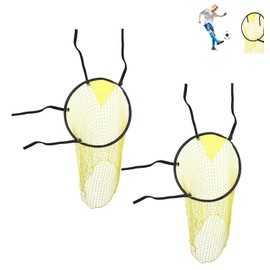 LSTORENICE 2 Pcs Set Soccer Target Goal Net for Shooting Accuracy Outdoor Football Field Throwing Portable Foldable Practice Equipment Top Bins for Shootings Accuracy Training Soccer Training Corner