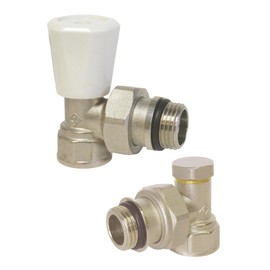 SOMATHERM FOR YOU, KITRADSN Kit 2 Pieces Manual Angle Valve MF1/2 (15 x 21), Complete SFY Kit, Heating, Accessories for Radiators
