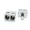 AVANKI Terminal Connector Brass with Nickel Plated Dual 0 to