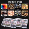 2 Pack 24 Grids Clear Plastic Organizer Box, Storage Container