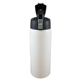 Aquatix (Artic White, 21 Ounce) Pure Stainless Steel Double Wall Vacuum Insulated Sports Water Bottle with Convenient Flip Top - Keeps Drinks Cold for 24 Hours, Hot for 6 Hours