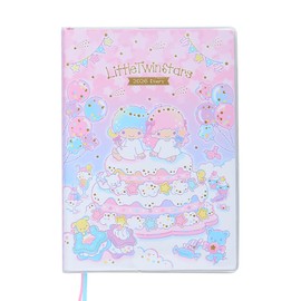 Sanrio 623601 B6 Diary (Block Type) 2026 Little Twin Stars Kiki Lala Paper, Beginning of October Planner, Planner, Diary, Schedule Book