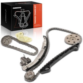 A-Premium 9PCS Engine Timing Chain Kit W/Sprocket & Tensioner & Guide Compatible with Ford & Lincoln - Escape 2010-2019, Fusion 2010-2020, Transit Connect 2014-2015, MKZ 2011-2012 - L4 2.3L 2.5L
