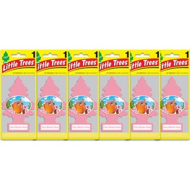 LITTLE TREES LITTLE TREES Car Air Freshener | Hanging Paper Tree for Home or Car | Cherry Blossom Honey | 6 Pack
