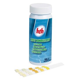 25 HTH Test Strips for Whirlpool and Swimming Pool Analysis and Water Treatment