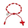 HANDYLUXE St Benedict Medal Adjustable Red String 10 Knots Bracelet