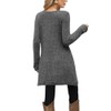 Poetsky Tunic Sweaters for Women with Pockets Side Buttons Spring