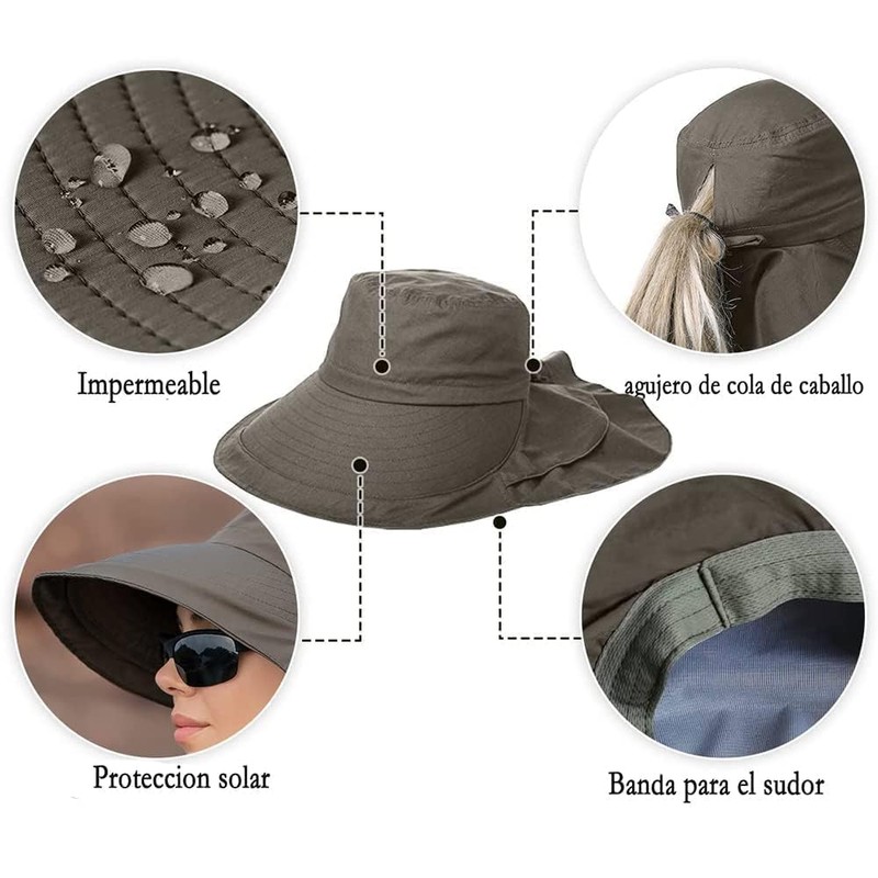 GeorgeX Sombreros del Sol para Mujer, Sombrero para el Sol
