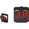 Wiha 44366 Slim Bit Set for Electricians Red Bits for
