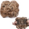 Short Messy Curly Dish Hair Bun Extension Easy Stretch hair