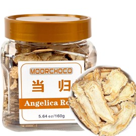 Dong Quai Root Slices, Angelica Sinensis, Premium Natural Dang Gui, 5.64 oz, 160g