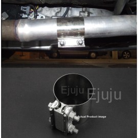 SDeelCase Aluminized Steel Butt Joint Clamp Sleeve Band Insert Fit Nissan 3" Exhaust Pipe