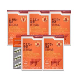 Guangdong Liver health vitality milk thistle 30 tablets soft capsules milk thistle silymarin vitamin B biotin zinc selenium, 5 boxes, 22.5g / 광동 간 건강엔 활력 밀크씨슬 30정  연질캡슐 밀크시슬 실리마린 비타민B 비오틴 아연 셀레늄, 5박스, 22.5g
