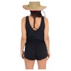 Hurley Women's W Coastal Tank Romper Casual Dress, Black, M