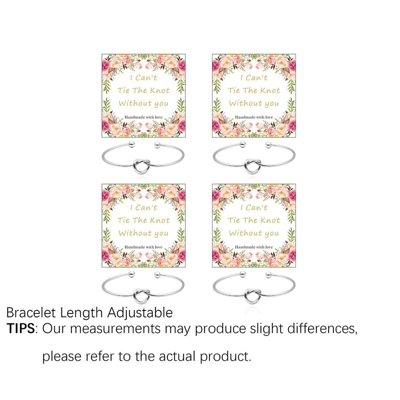 4Pcs Bridesmaid Bracelets for Women Girls Bridesmaids Gifts for Wedding