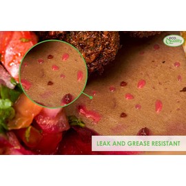 Paper Take Out Food Containers 96oz Kraft Brown Paper Boxes 8 x 6 x 3 1/2 inch Microwaveable Leak Proof, Grease Resistant Containers - To Go Container, Recyclable, Restaurants Lunch Box #4 (25 Count)