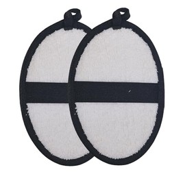 ugged Natural Shower Loofah for Men - Tough Exfoliating Body Scrubbers, Durable & Gentle Terry Towel Cloth pad for Manly Skin Care - Lufas, Luffa, Loufas Sponges