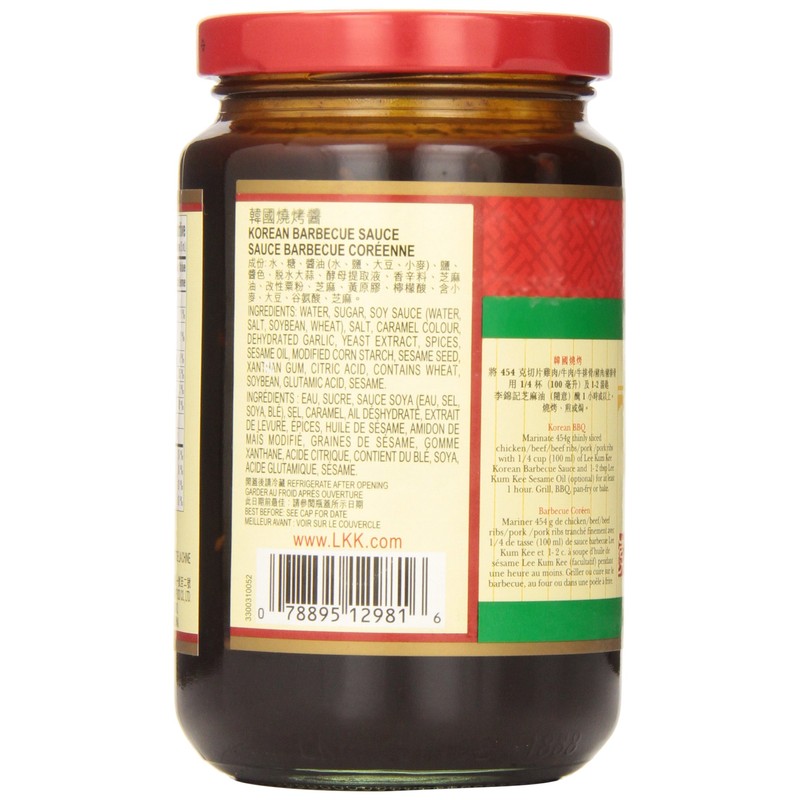 LEE KUM KEE Korean BBQ Sauce, 297 ML