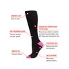 MeMoi Women's Solid Nylon 15-20mmHg Graduated Compression Socks Light Pink
