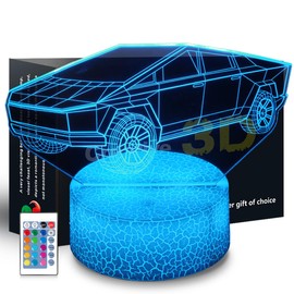 SHWKMOPPE Car Night Light Gifts for Kids 3D Cybertruck Lamp Kids Bedside Lamp 16 Color Change Decor Lamp with Remote & Smart Touch, Gifts for Christmas Birthday Boys Girls